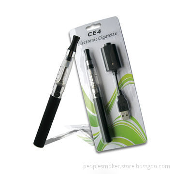 E Cigarettes with Ego Batteries and CE4 Clearomizer, Blister Pack